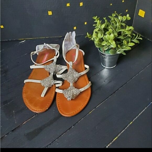 Unionbay White Gladiator Sandals - Picture 2 of 8